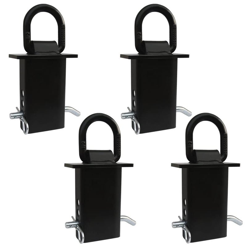 lifgarfe 4PCS 16200lbs Trailer Stake Pocket D Ring Tie Downs Fit for Flated Trucks and Trailers with Standard 2"" x 4"" Stake Pockets - Image 1